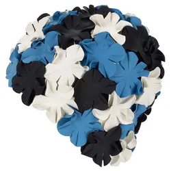 Flower Bathing Cap Blue One Size unisex