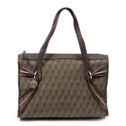 Pre-Owned Womens Triple Strand Boston Shoulder Bag - Green - One Size