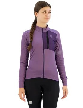 Maglia A Maniche Lunghe Supergiara Thermal Mulled Grape - Sportful - FashionsVida