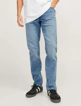 Jeans slim-fit a vita bassa in cotone stretch lavaggio chiaro super stone washed - Jack & jones - FashionsVida