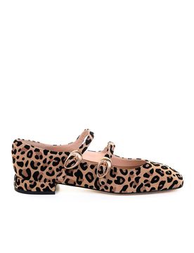 Ballerina Leopardata Con Cinturino