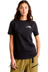 Monte camiseta montaña manga corta mujer Negro (XS)