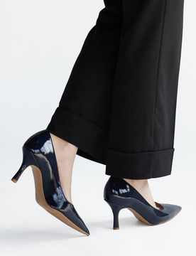 Décolleté blu in vernice 6418 38