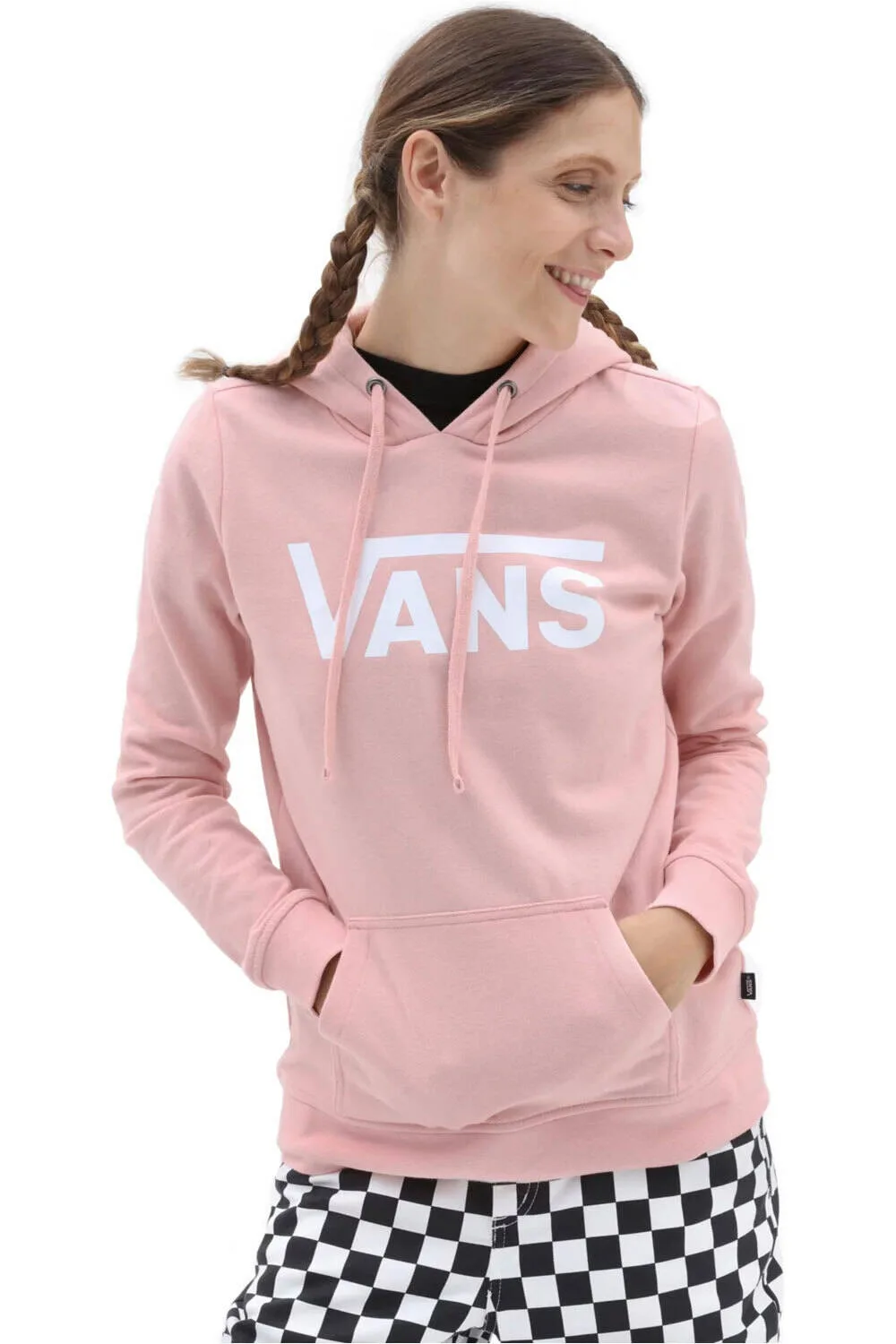Drop v logo sudadera mujer Rosa (M) - Vans - FashionsVida