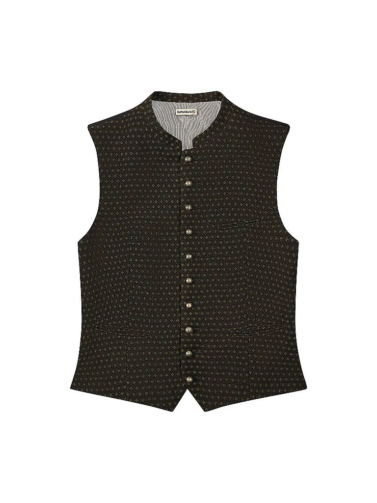 Gilet traditionnel KONSTANTIN vert foncé 46 - Gottseidank - FashionsVida