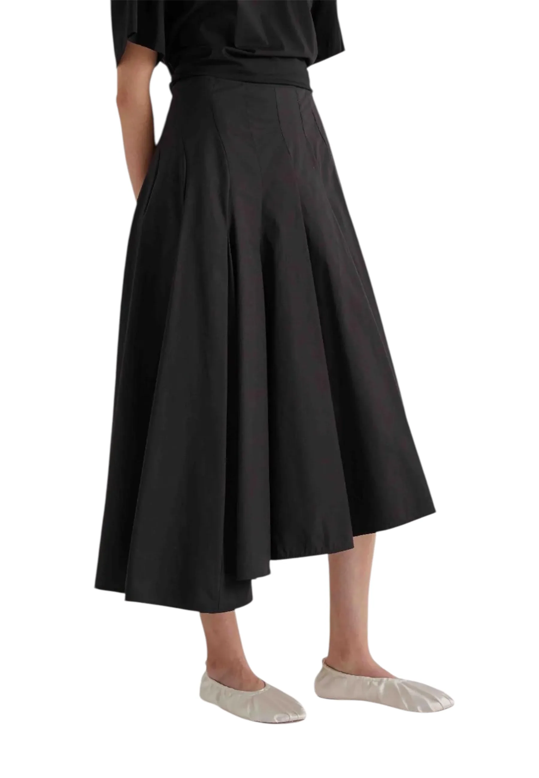 Gonna midi a ruota Donna con drappeggio - MEIMEIJ - FashionsVida