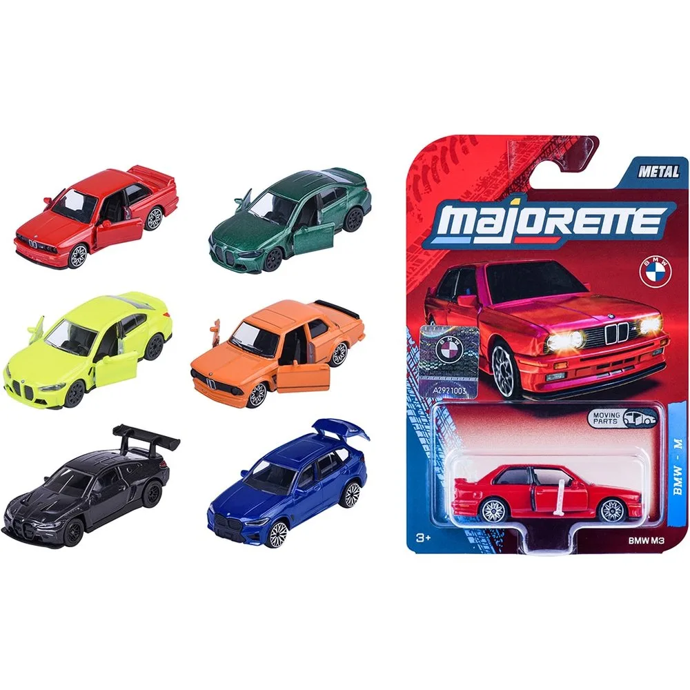 Coche de metal BMW Premium 7,5 cm 6 modelos surtidos - Majorette - FashionsVida