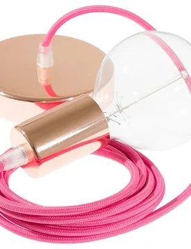 Cables Suspension Luminaire Rm08 2 M Diy Fuchsia / Copper One Size - Creative - FashionsVida