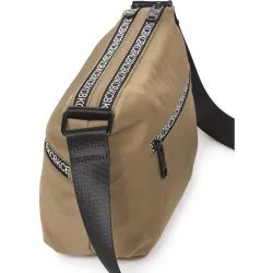 Bandolera Shine pequeña color khaki de mujer