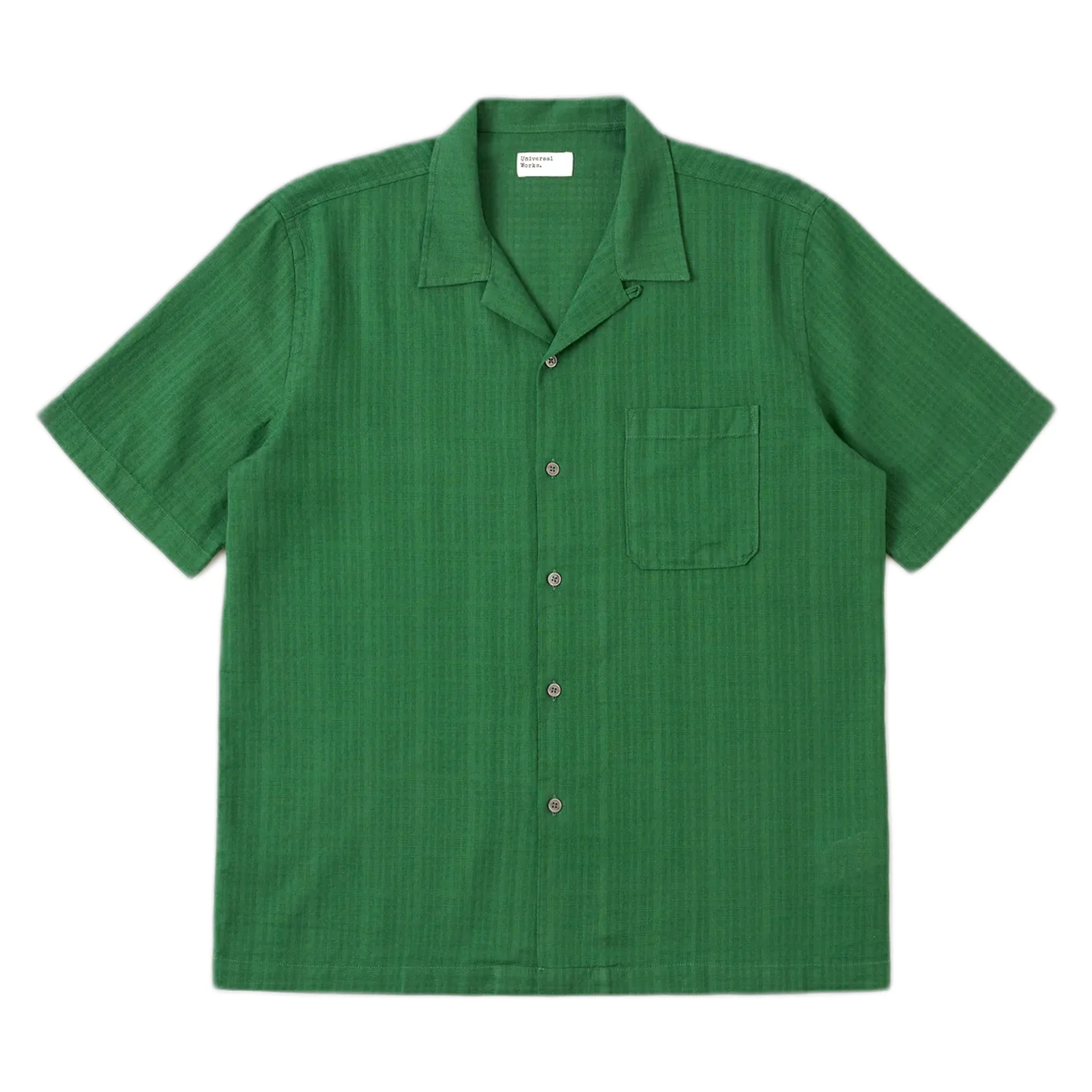 Camicia road shirt letts cotton - green - Universal Works - FashionsVida