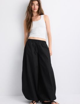 Racerback-Shirt aus Baumwollrippstrick Grau Melange M