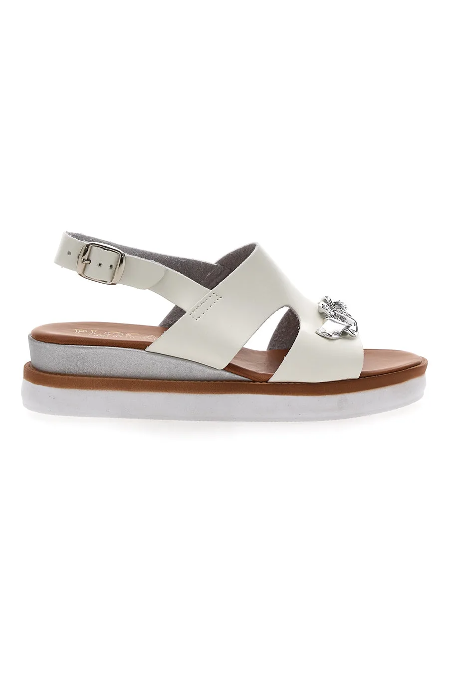 Sandali Platform Bianchi Made Italy 3002 38 - PLOCADI - FashionsVida