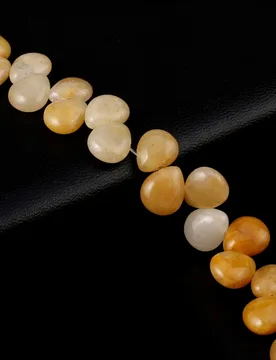 Guardian Gem Natural Stone, Yellow Jade, Water Drop Shaped Beaded Jewelry Making, DIY Necklace, Earrings, Bracelets, Accessories - Aliexpress - FashionsVida