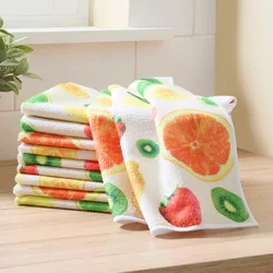 Geschirrtücher mit Fruchtmotiv 10er-Set
