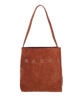 Marni Borsa tote logo in suede