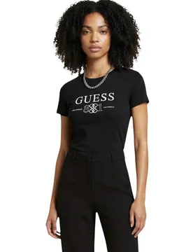 Guess Damen T-Shirt Schwarz 506508
