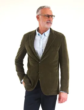 Americana casual de hombre soft slim liso en - Wickett Jones - FashionsVida