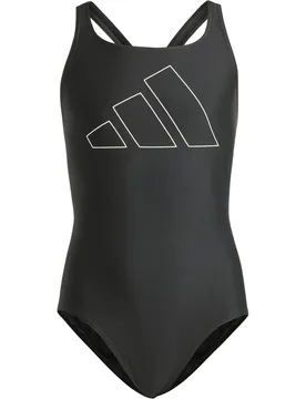 Performance BIG Bars Swimsuit Mädchen Badeanzug, schwarz 140