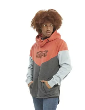 Sweat à Capuche Dh Mountain Terracota / Grey / Misty Blue L - Hydroponic - FashionsVida