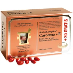 Cápsulas para la piel ActiveComplex Caroteno + E