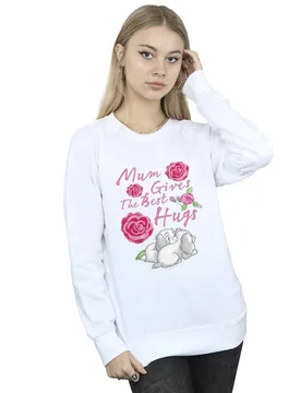Women's Lady & The Tramp Mum Hugs Sweatshirt in White Size: Small - White - Size: S - Disney - FashionsVida