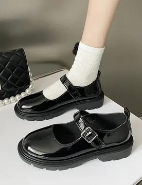 Sizes 35-44 New Women Black Lolita Shoes Casual Platform Shoes Mary Janes Shoes for Women Vintage Student Heels Zapatos De Mujer - Aliexpress - FashionsVida