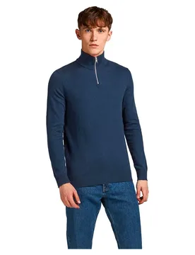 Pull à Demi-zip Emil Navy Blazer 2XL