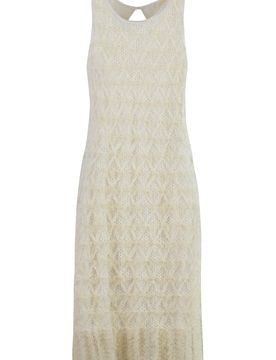 Chloé Silk-Cashmere Viscose Slip Dress with Back Keyhole