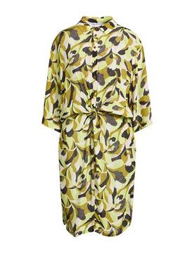Midi-Kleid Damen Limettengrün 34 Damen