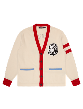 Astro College Knitted Cardigan - Ecru