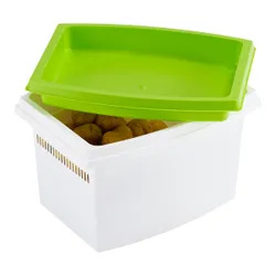 Kartoffel- und Gemüsebox "stapelbar" gruen weiss