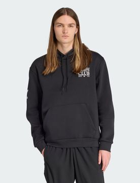 Felpa grafica con cappuccio XS Black