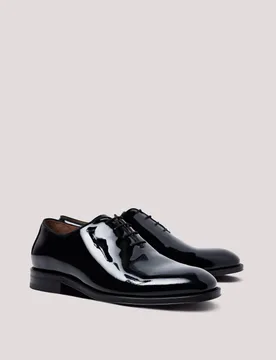 Patent Leather Oxford Shoes Black male - Hawes & Curtis - FashionsVida