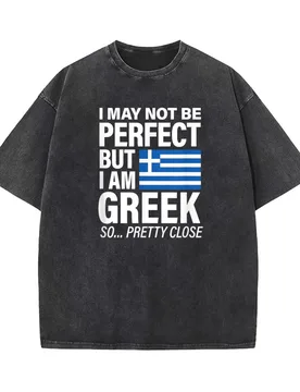 Funny Perfect Greek Flag Design I Love Greece Pure Cotton T-shirt For Man Oversized Art Graphic Clothing Printed - Aliexpress - FashionsVida