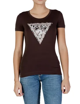 Guess Damen T-Shirt Braun 504031