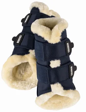 Gamaschen Fauxfur-boots, nightblue L - Eskadron - FashionsVida