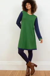 Chebbard Womens 80% Organic Cotton Knit Dress - - Size: S