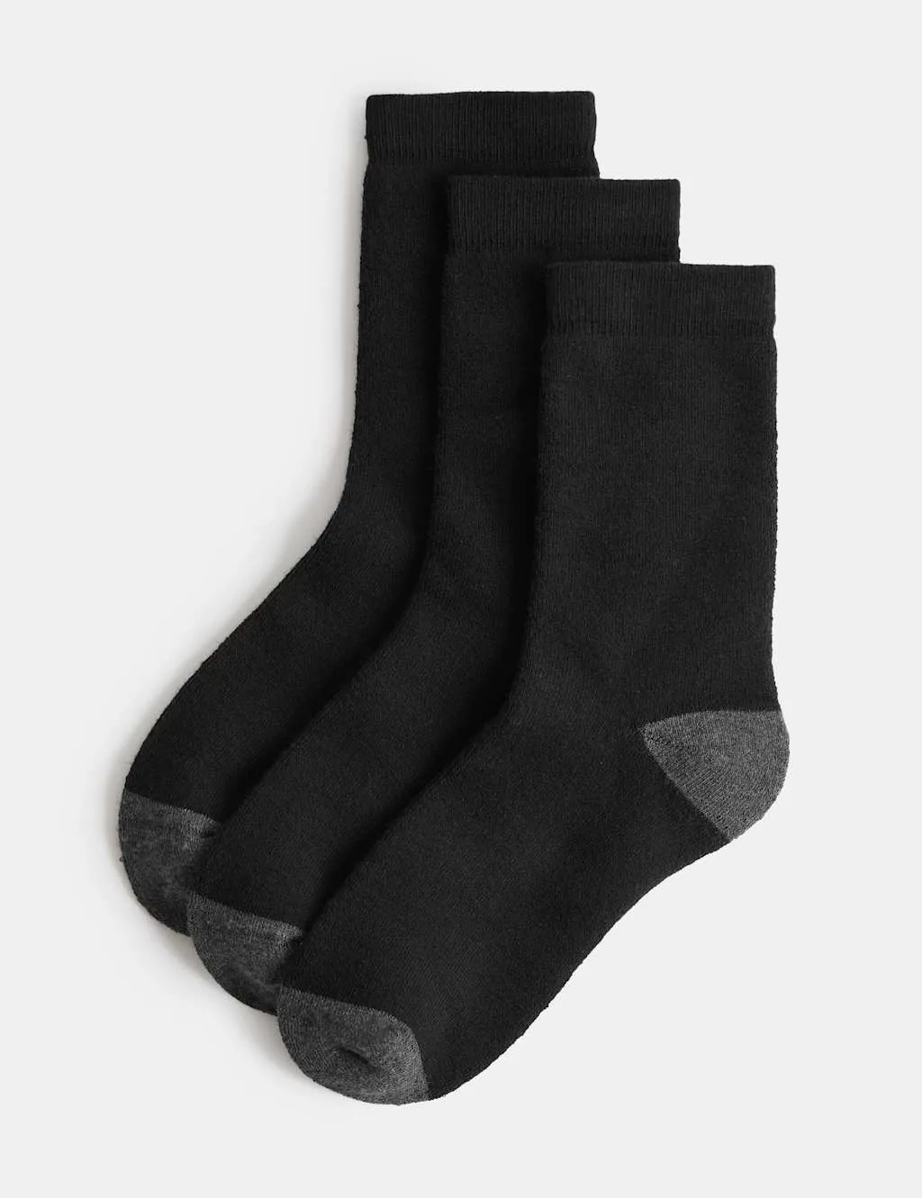 Pack Thermal Socks (6 Small-10½ Large) Black male - M&S - FashionsVida