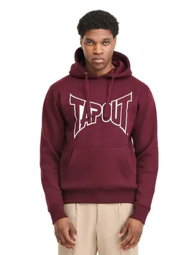 Sweat à Capuche Lifestyle Basic Oxblood / Off-White XL - TapouT - FashionsVida