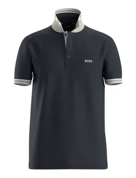 Polo à Manches Courtes Paddy 10241663 Medium Blue XS - BOSS - FashionsVida