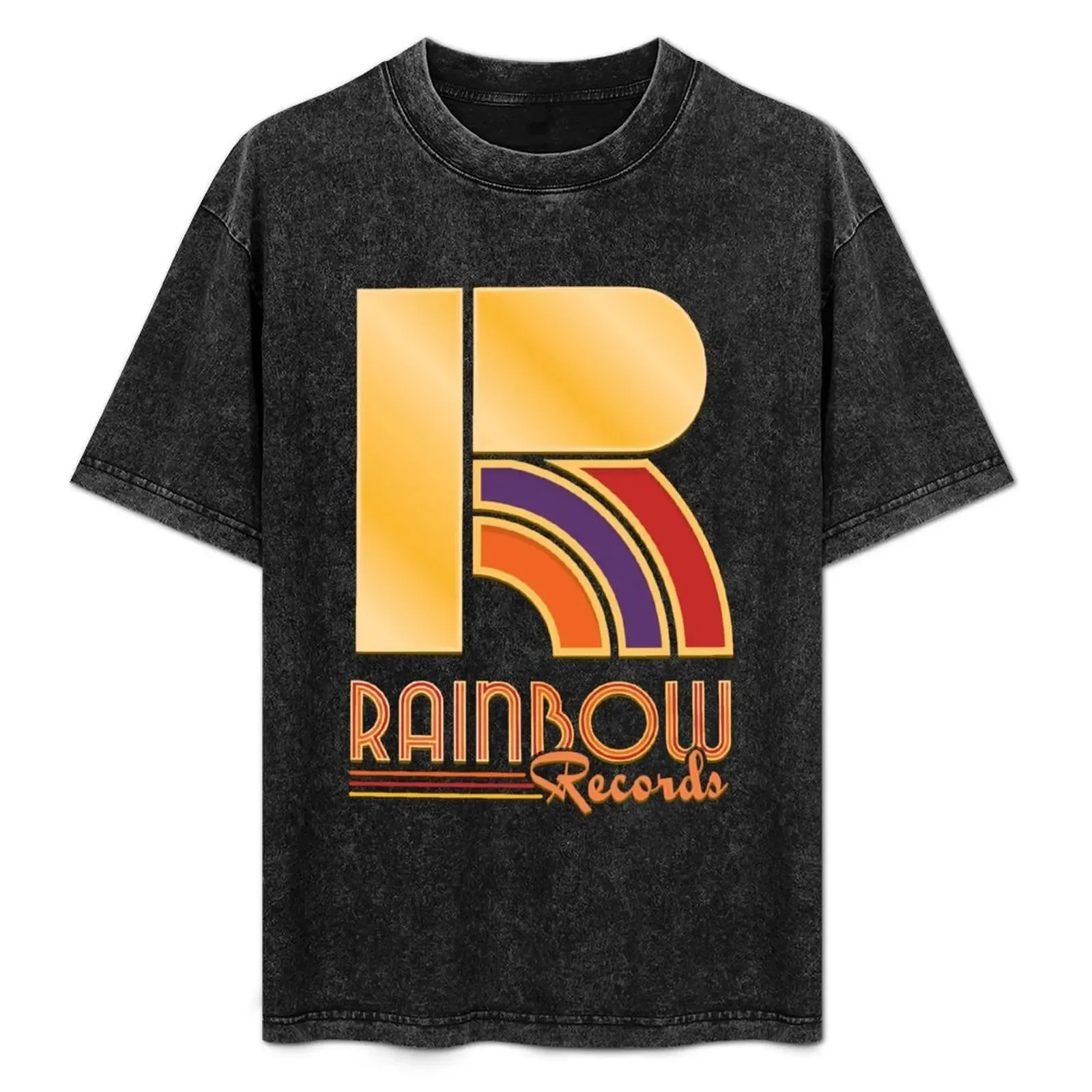 Rainbow Records T-Shirt Non-Shrink Basic Cotton T-Shirt - Aliexpress - FashionsVida