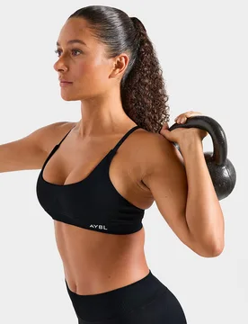 Enhance Seamless Sports Bra - Damen, Schwarz - female - Size: XS - AYBL - FashionsVida