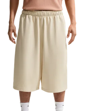 Fleece Men Shorts - Brown - Size M - Cotton Jersey - Brown - Size: Medium - Nike - FashionsVida