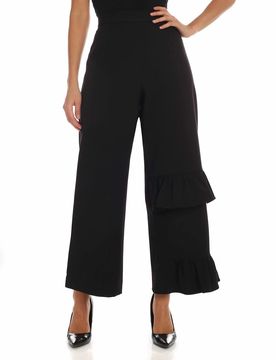 Vivetta Pantalone nero con balze
