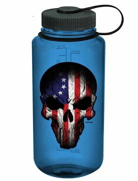 Trinkflasche Nalgene 501 Skull 950 ml blau Default Title adult