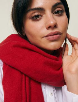 Misako Maica maxi bufanda Rojo
