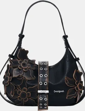 Bolso pequeño apliques flores - Desigual - FashionsVida