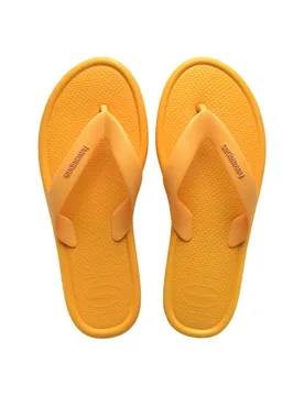 Puffy Edge Flat Flip Flops Yellow female - Havaianas - FashionsVida
