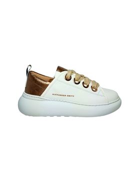 Scarpe Donna Sneakers Queen Woman, White Bronze