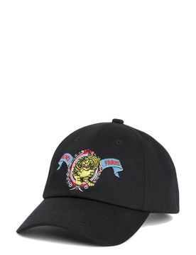 Embroidered Cotton Hat with Adjustable Back Closure